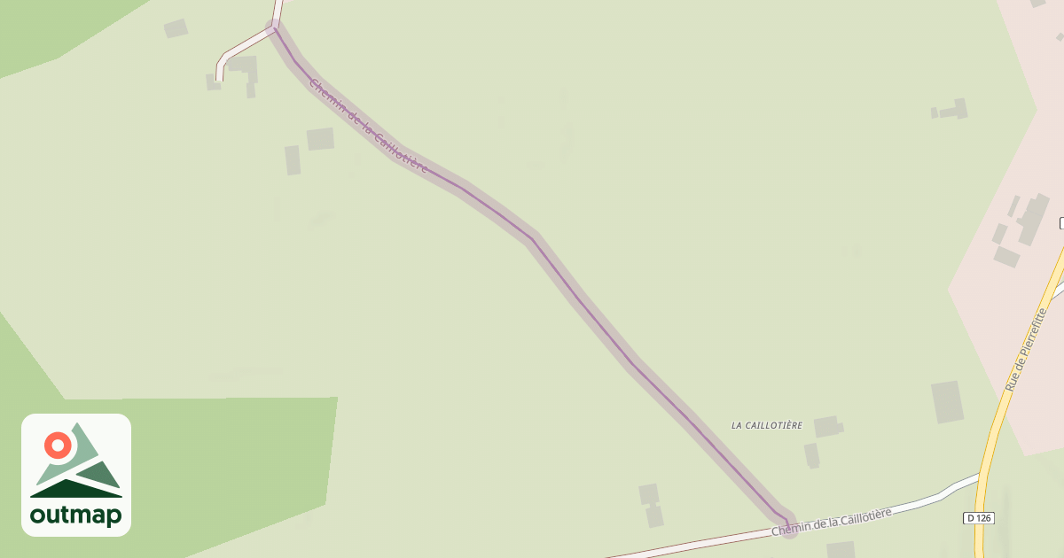 Map of Chemin de la Caillotière