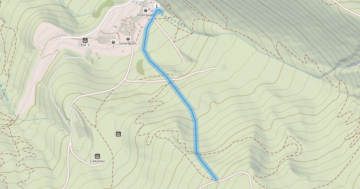 Map preview of Stade de Slalom