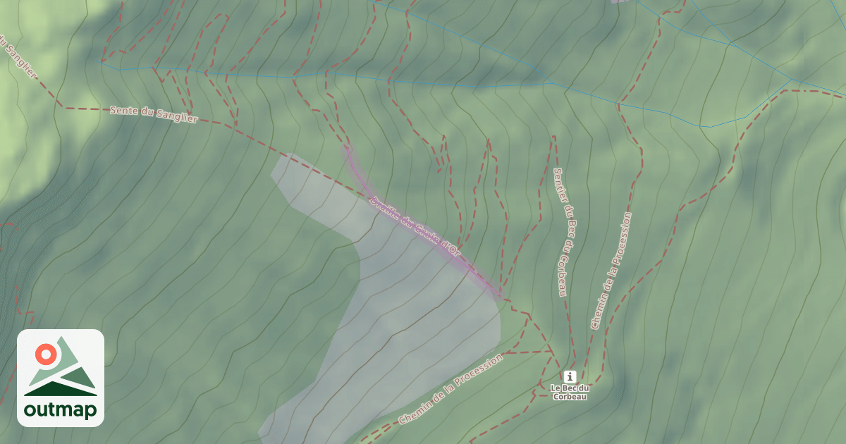 Map of Draille du Groin d'Or