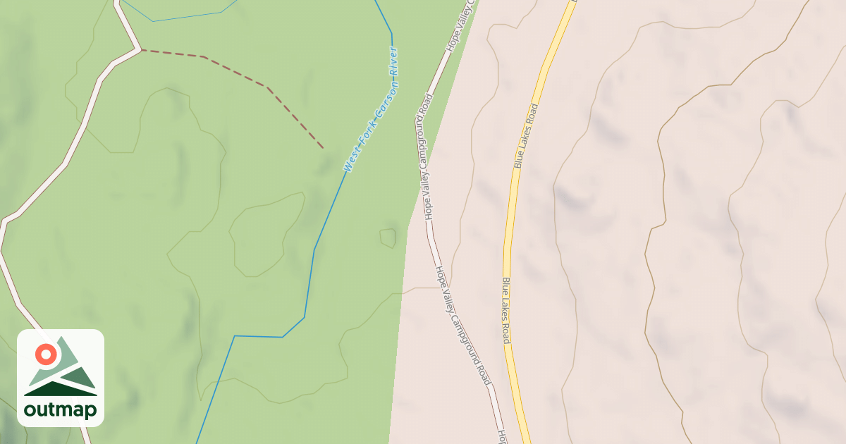 Map of HOPE VALLEY CONNECTOR