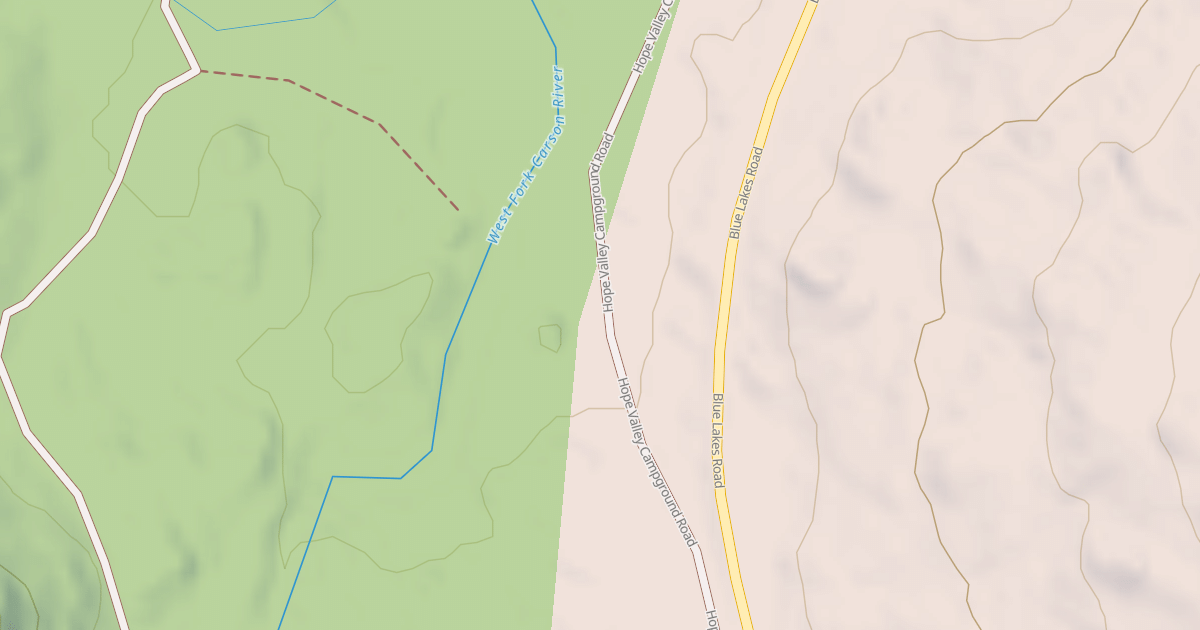 Map preview of HOPE VALLEY CONNECTOR