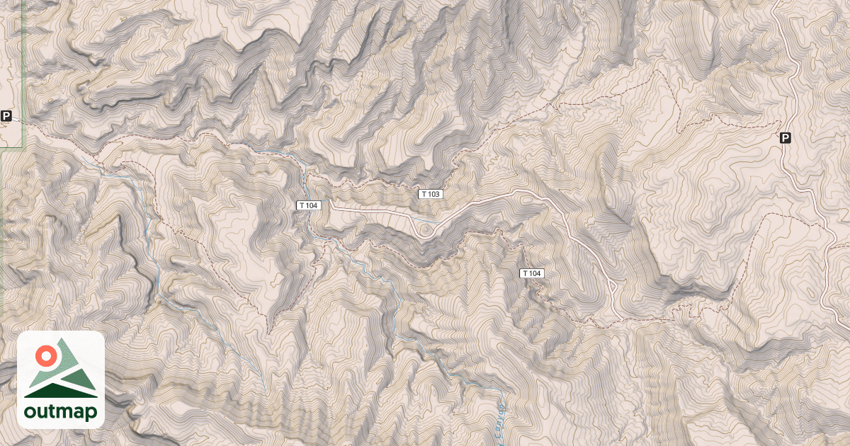 Map of ALAMO CANYON