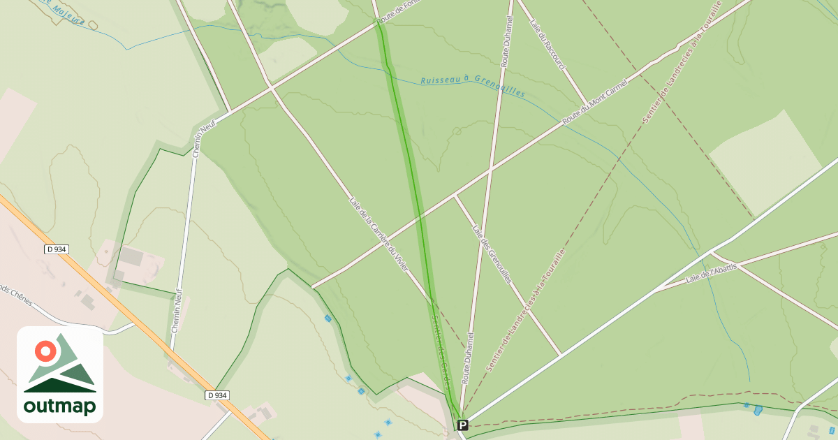 Map of Sentier des Gardes