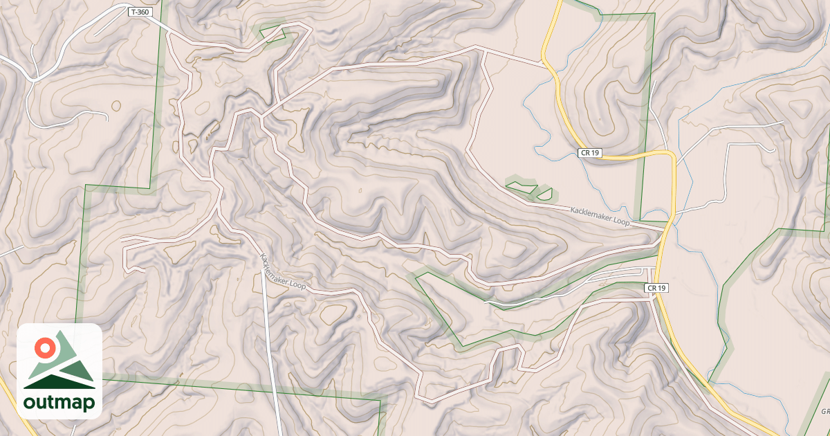 Map of KACKLEMACKER LOOP
