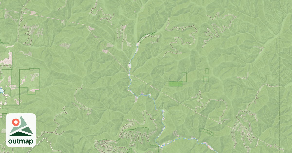 Map of N . FK . COEUR D'ALENE RIVER