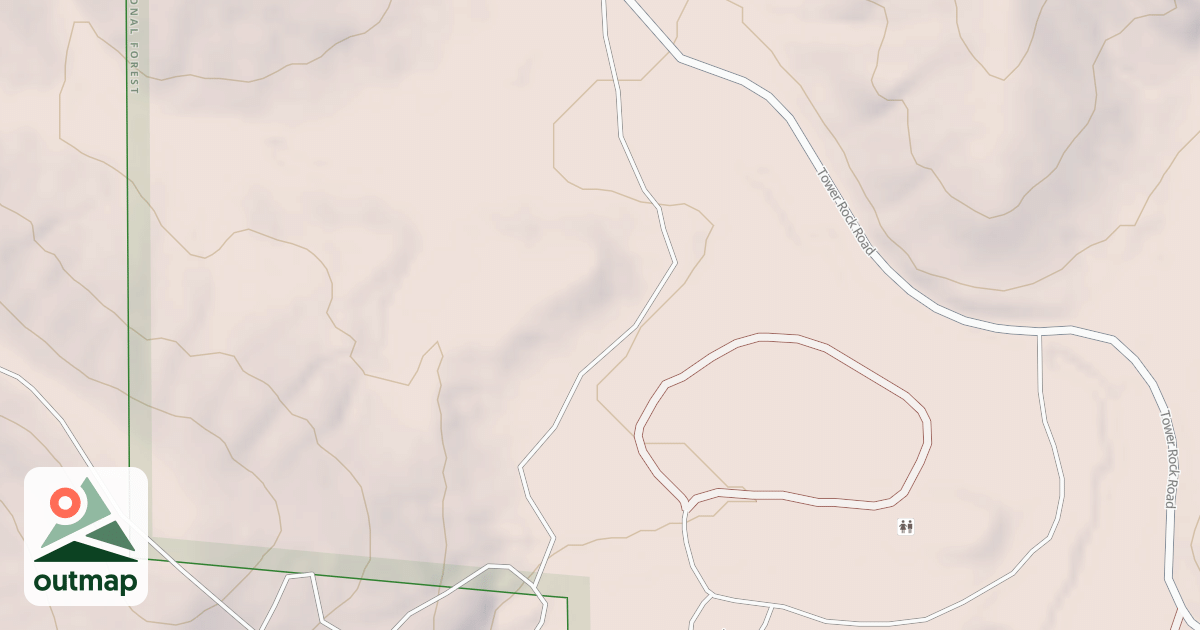 Map of TOWER ROCK REC RD #2