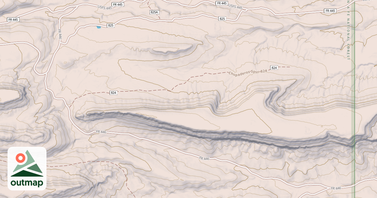 Map of CHUPADEROS
