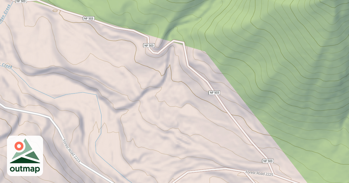 Map of USFS Motor Vehicle Use Map Roads {6603E7A8-2ADD-466F-827A-42213194EAE8}