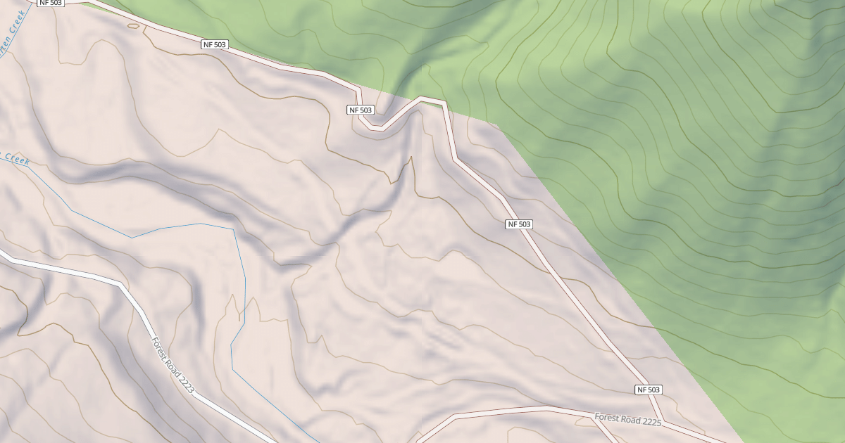 Map preview of USFS Motor Vehicle Use Map Roads {6603E7A8-2ADD-466F-827A-42213194EAE8}