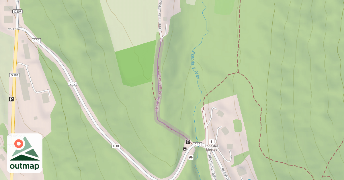 Map of Chemin de Lachaud