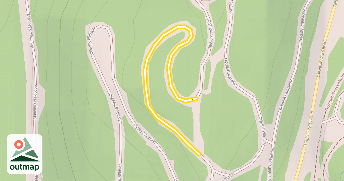 Map of Olympic Biathlon