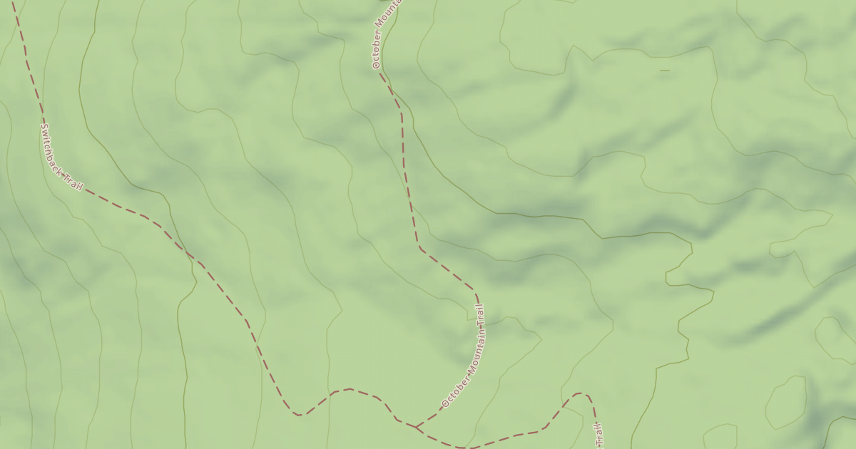 Map preview of October Mountain Trail