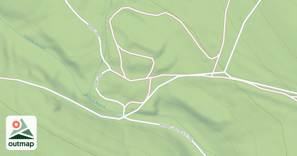 Map of Whiskey Springs Trails