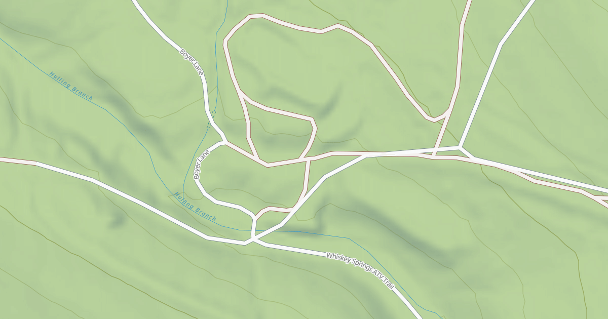 Map preview of Whiskey Springs Trails