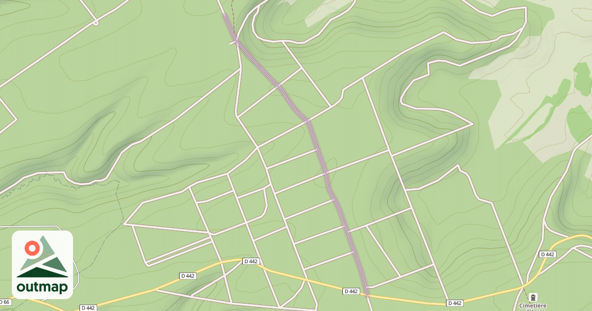 Map of La Haute Chevauchée