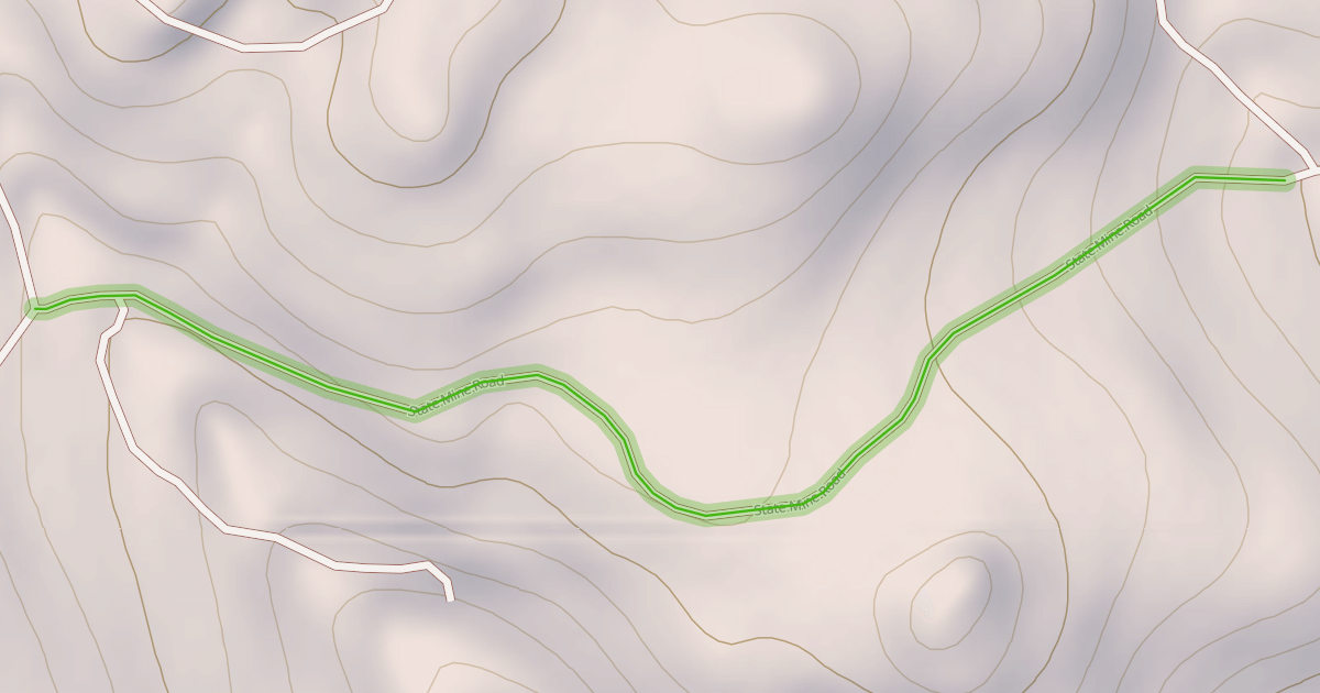 Map preview of State Mine Road