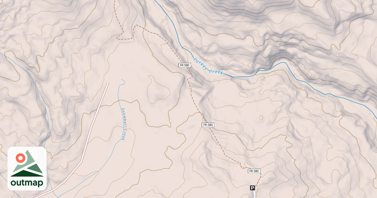 Map of Turkey Creek