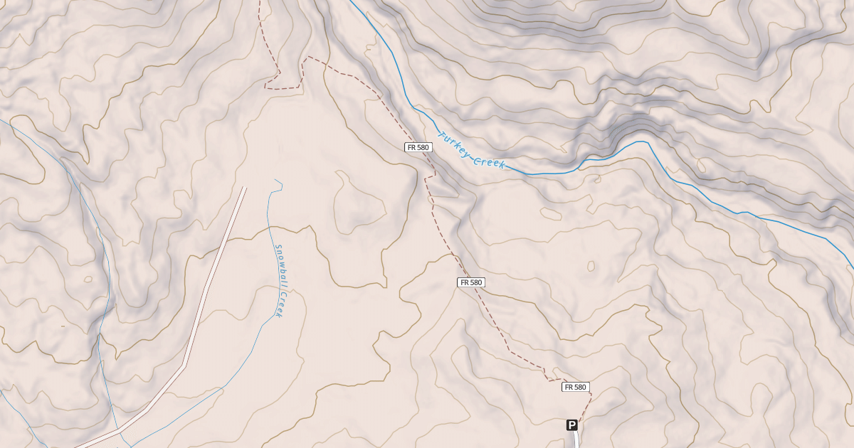 Map preview of Turkey Creek
