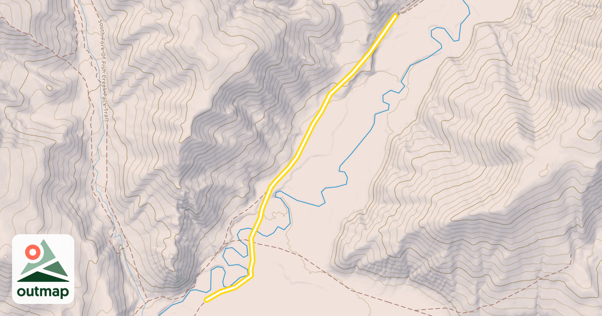 Map of North Fork Of Fish Creek Pack Trail