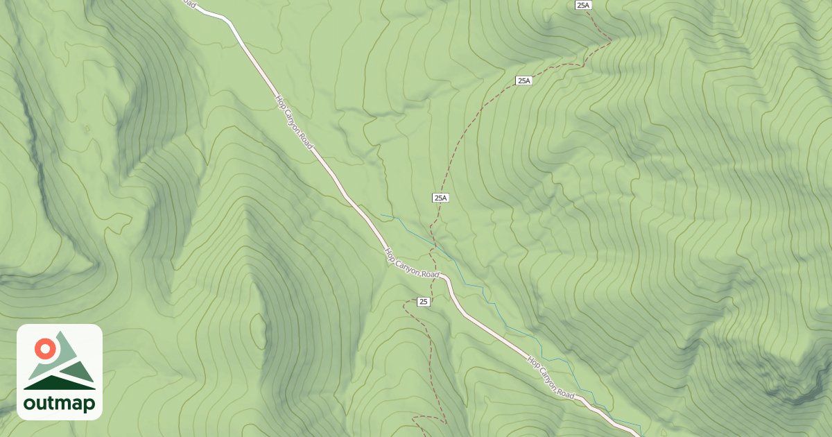 Map of HOP CANYON