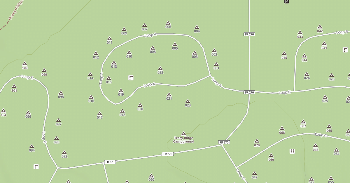 Map preview of TRACY RUN