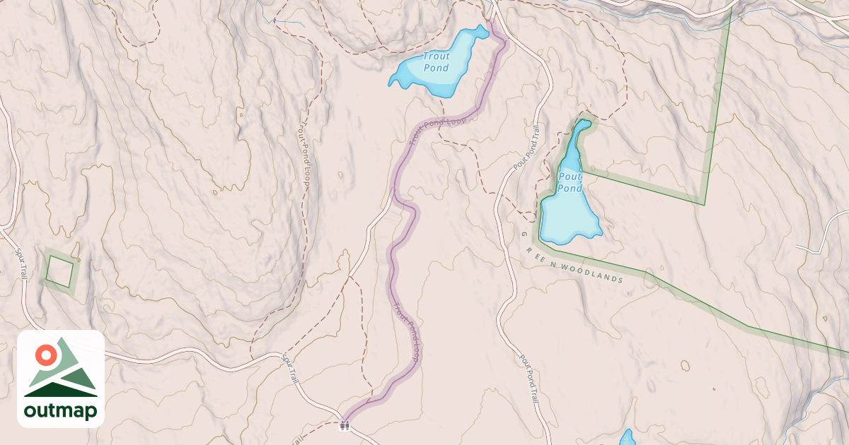 Map of Trout Pond Loop