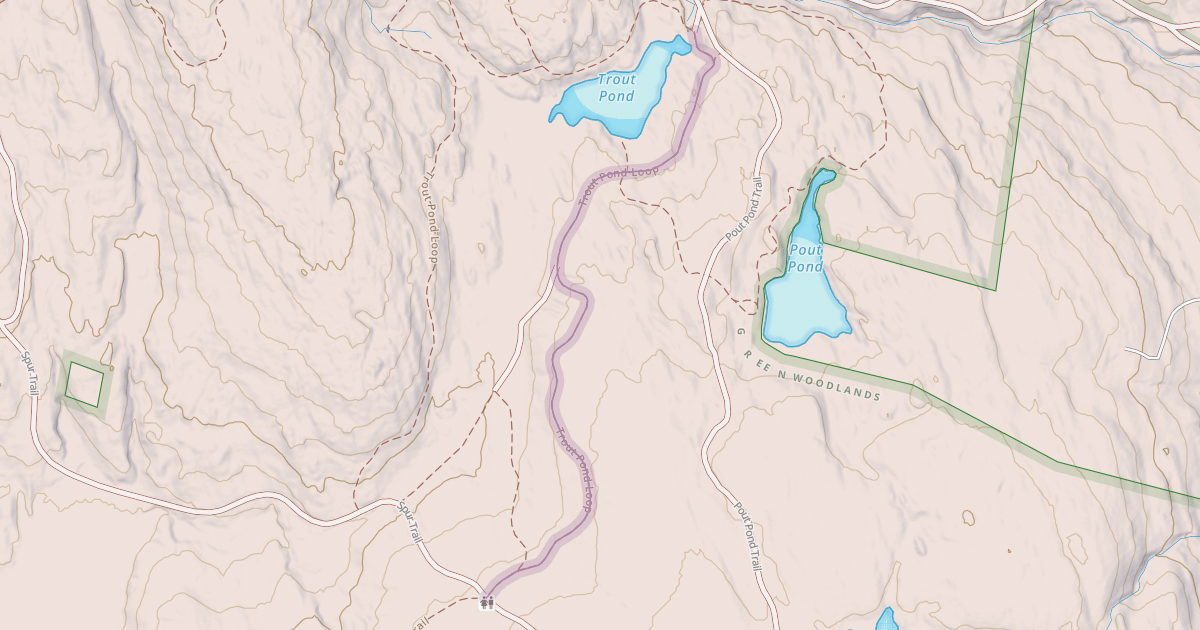 Map preview of Trout Pond Loop
