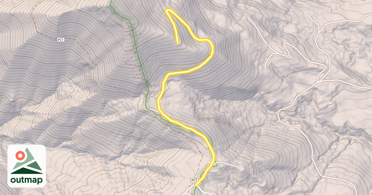 Map of Pyramid Peak Spur