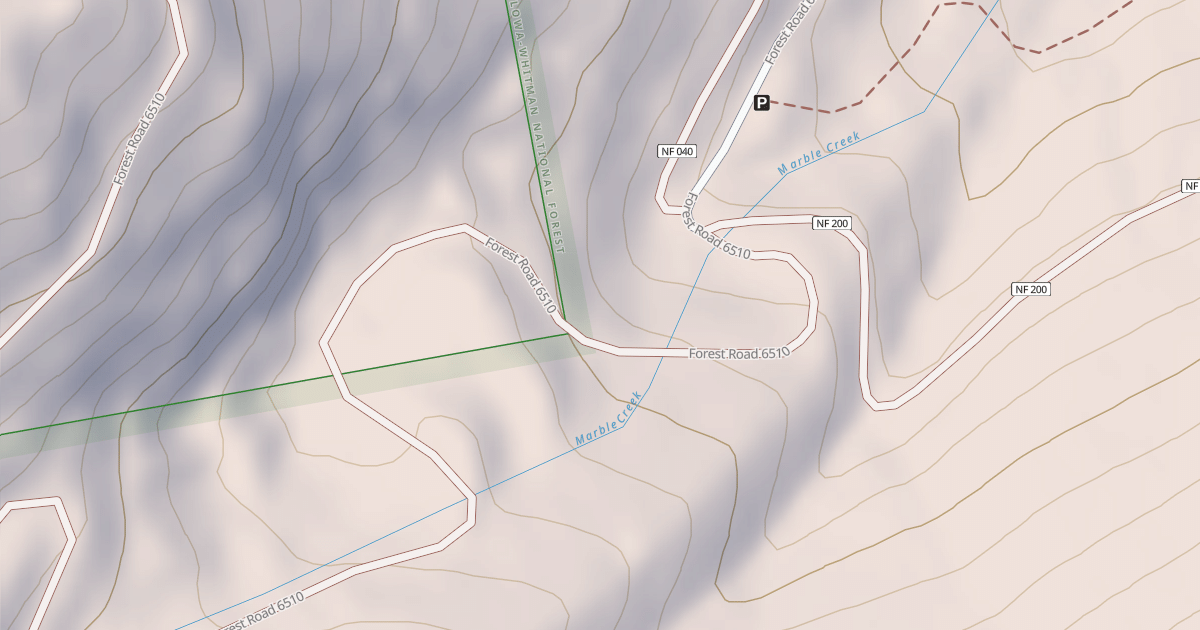Map preview of MARBLE PASS ROAD