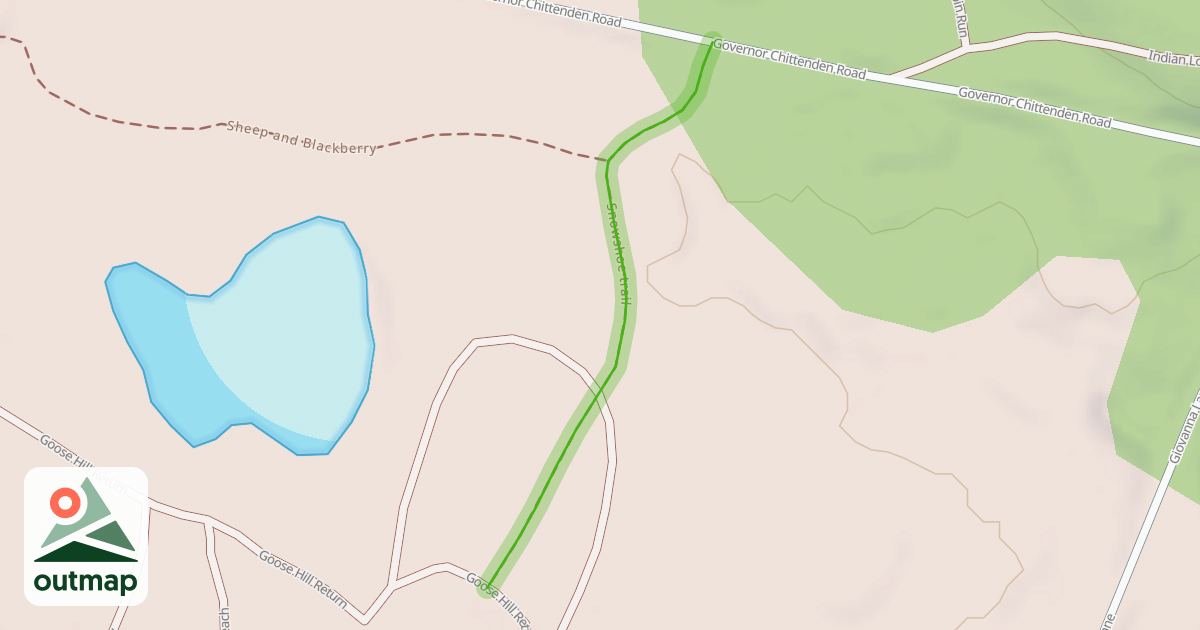 Map of Snowshoe trail
