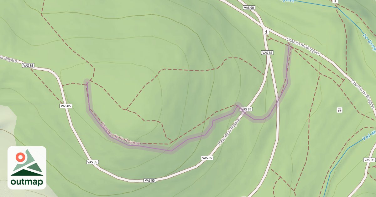 Map of Sentier de la Boyère