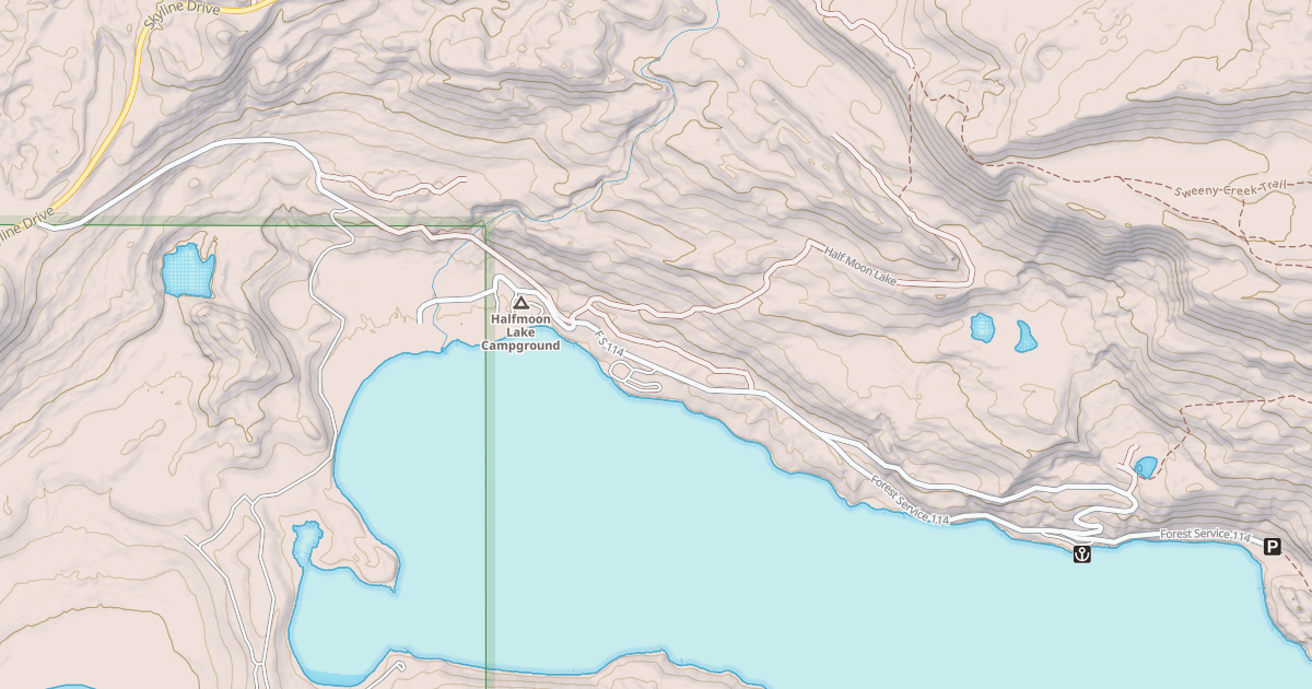 Map preview of HALF MOON LAKE