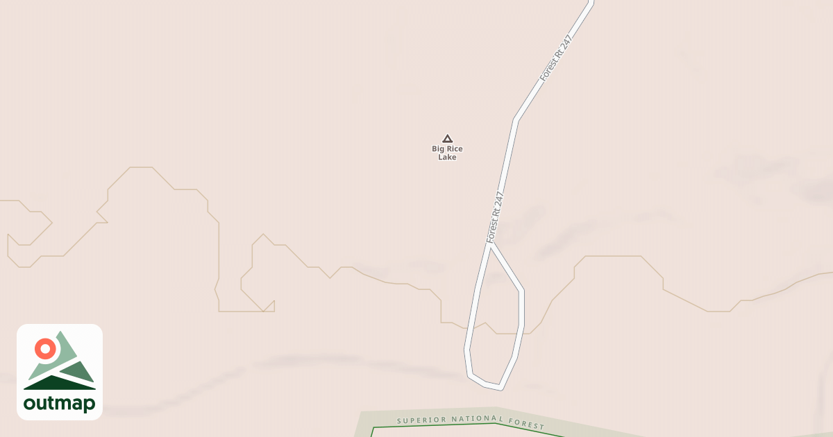 Map of BIG RICE LAKE SPUR A