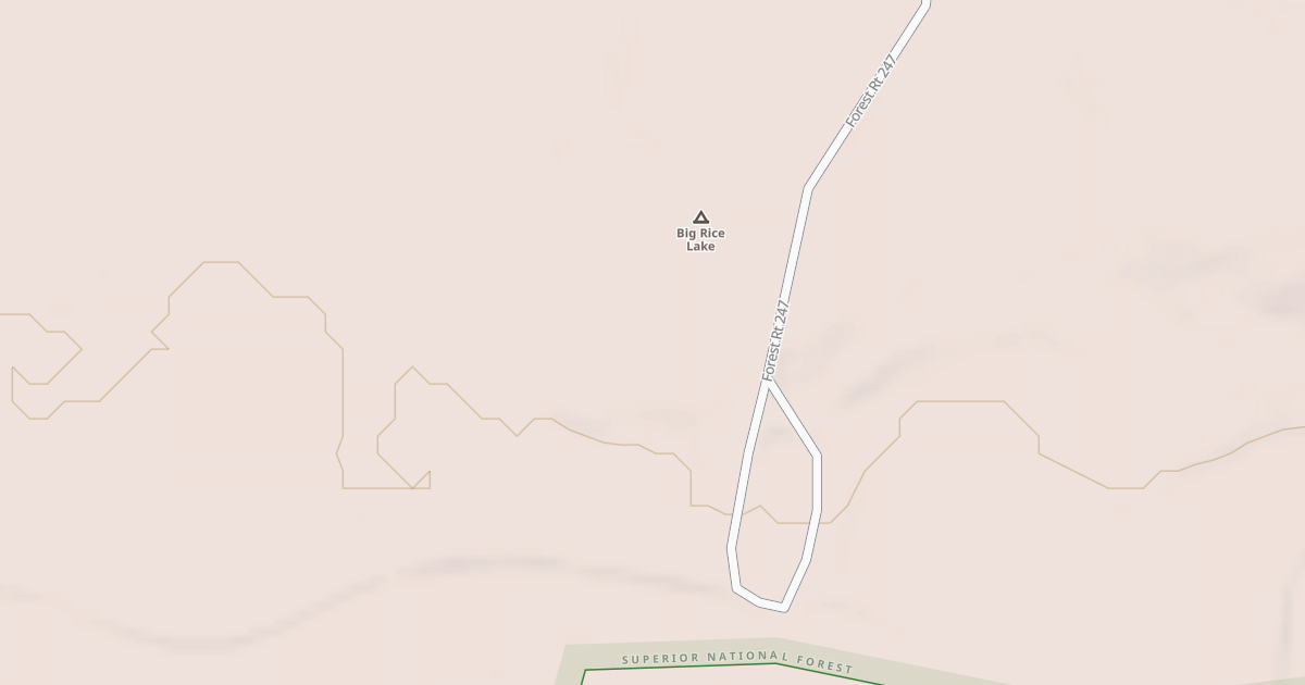 Map preview of BIG RICE LAKE SPUR A