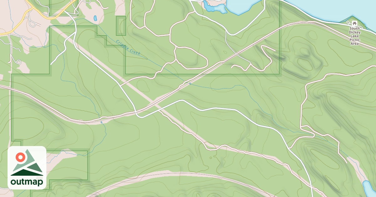 Map of CRIPPLE CREEK