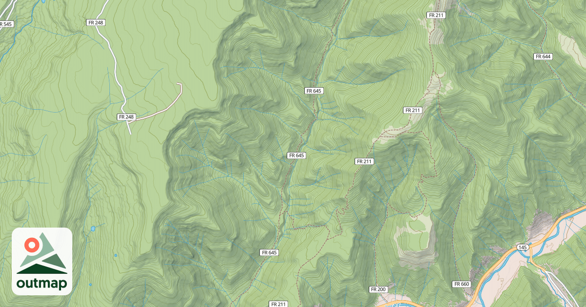 Map of Priest Gulch