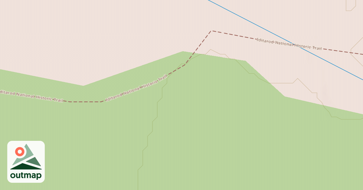 Map of Iditarod National Historic Trail