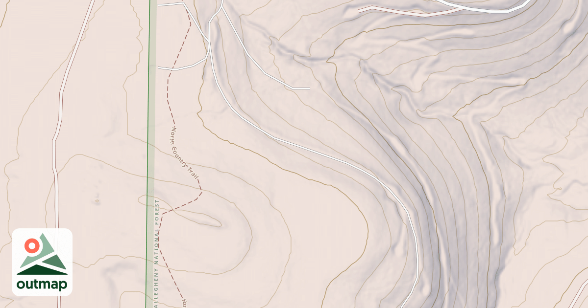 Map of Allegheny Snowmobile Loop