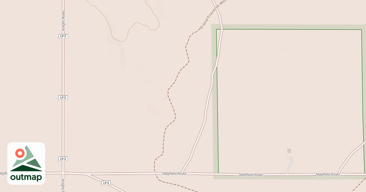 Map of Grand Traverse Motorcycle Trail