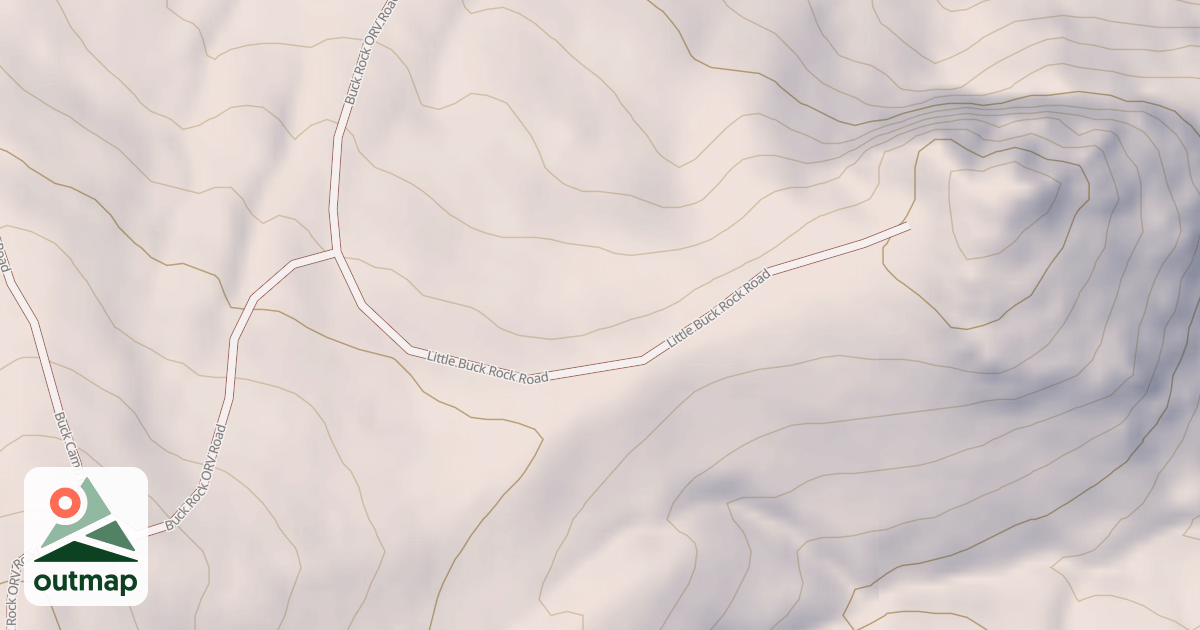 Map of LITTLE BUCK ROCK