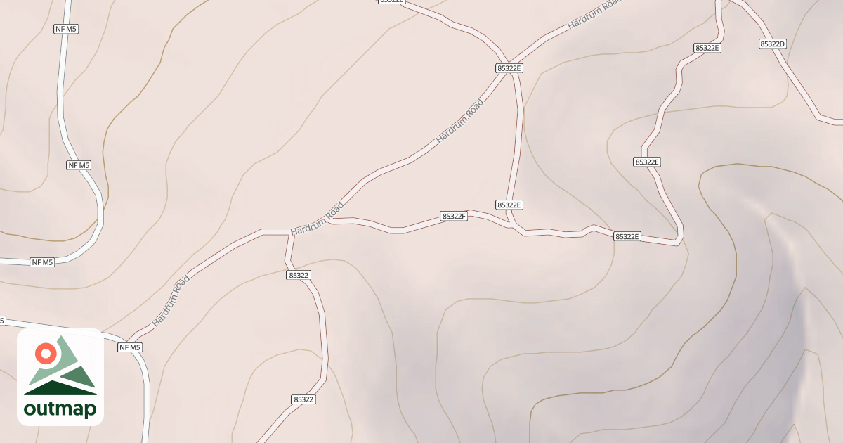 Map of SOUTH TROUGH SPUR F