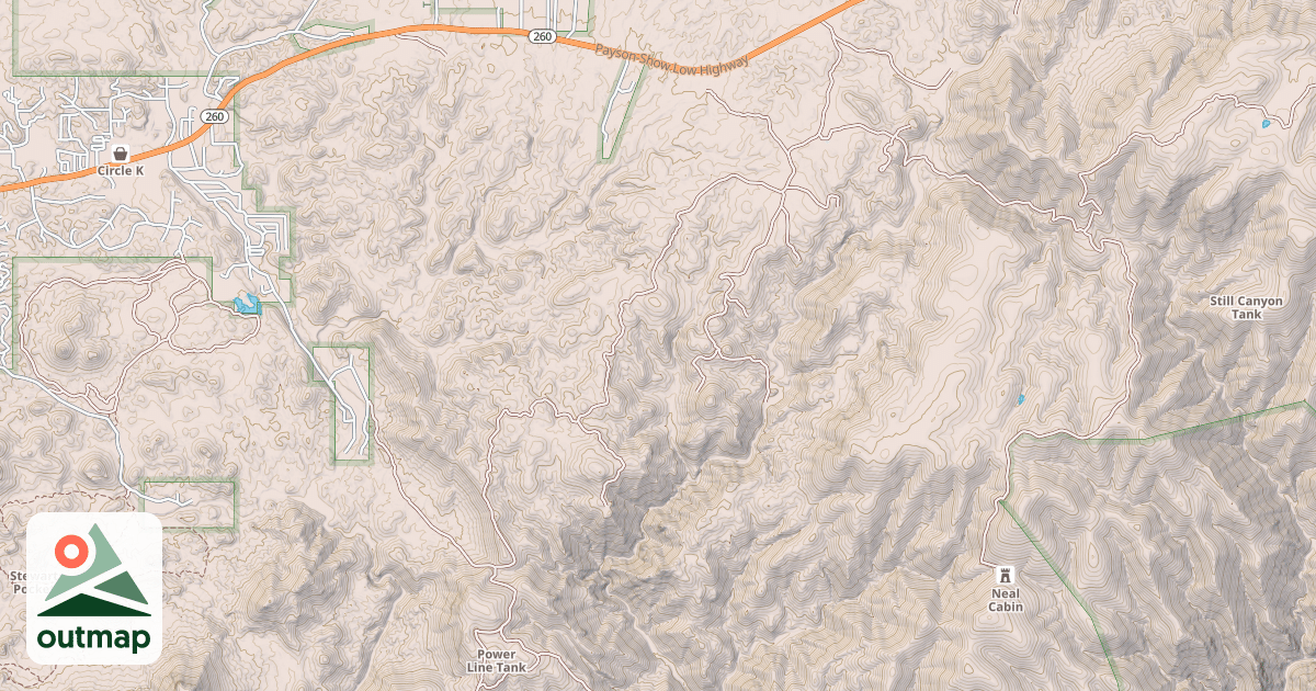 Map of AGATE MOUNTAIN