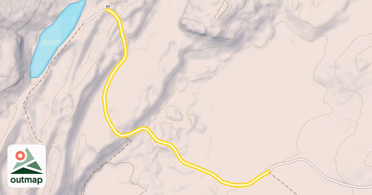 Map of Jenkins Mountain Trail (Blue)