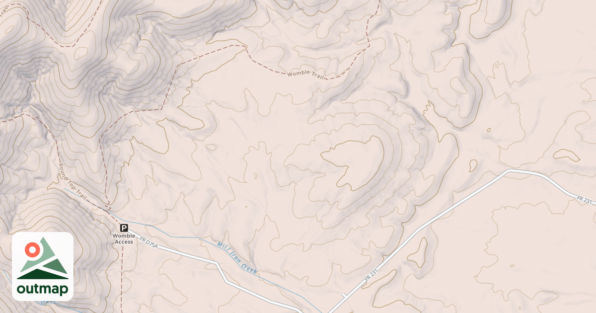 Map of MILL IRON WEST