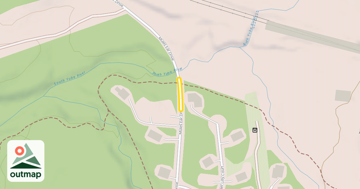 Map of Mules Ear Drive