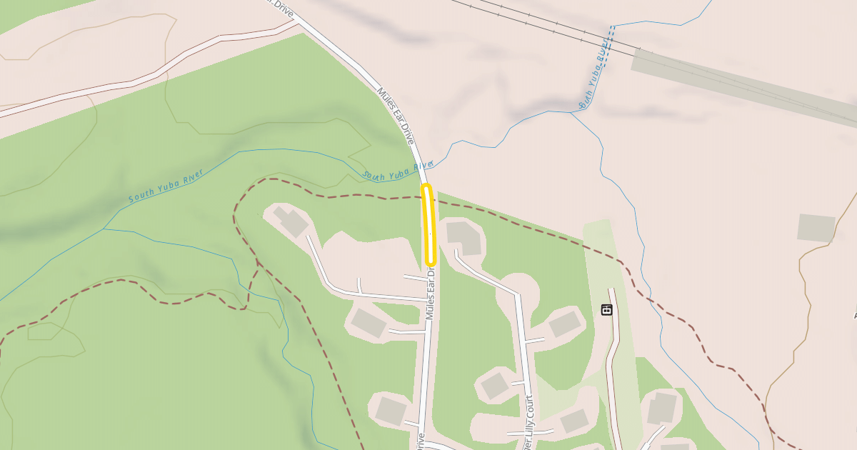 Map preview of Mules Ear Drive