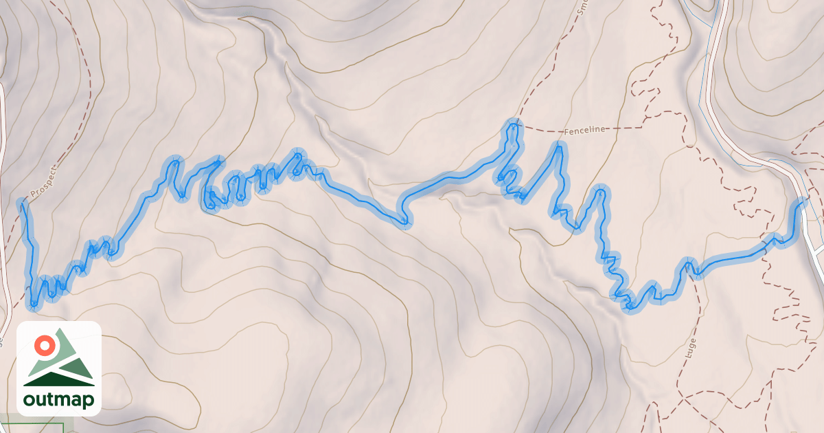 Map of Donkey Ridge