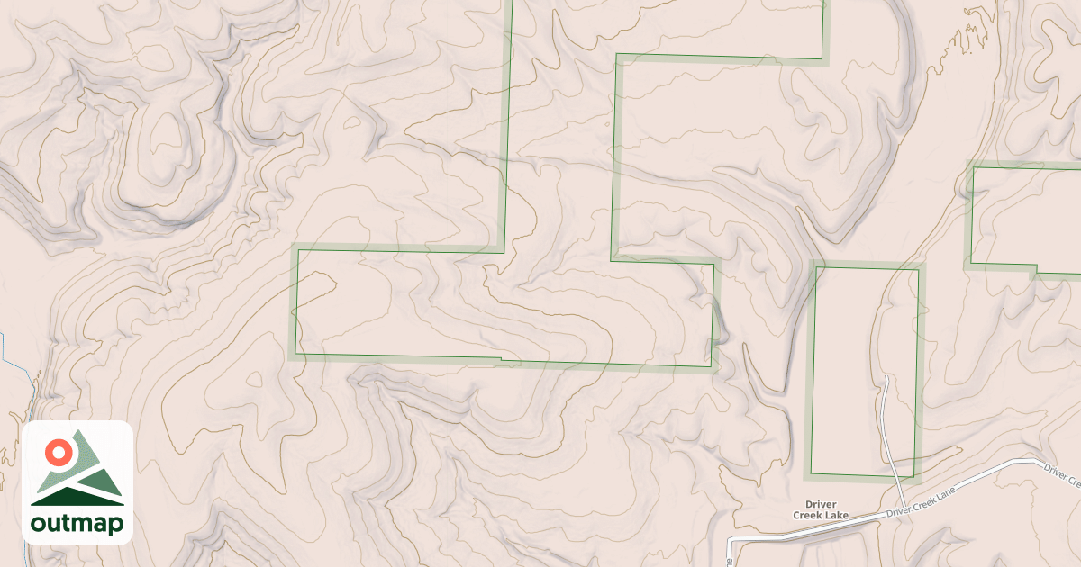 Map of DRIVER CREEK DAM