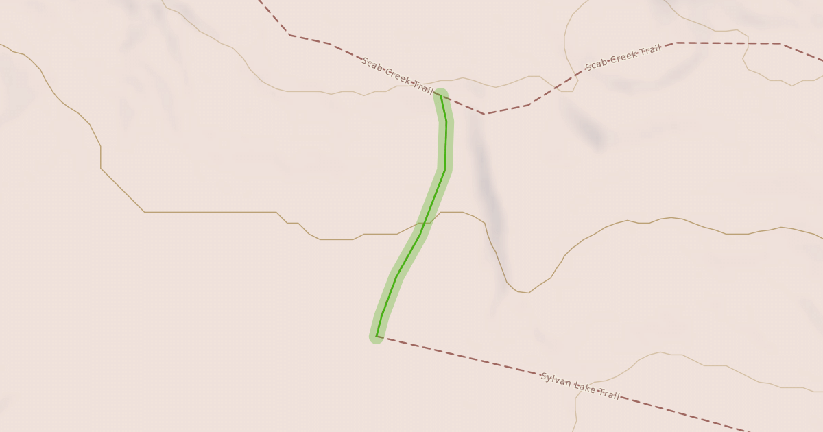 Map preview of Sylvan Lake Trail