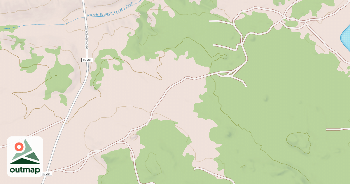 Map of CROW SPRING RD